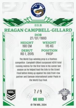 2023 NRL Traders Elite - Mojo Emerald #ME093 Reagan Campbell-Gillard Back